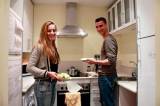 V kuchyni apartmánu v Camino Barcelona